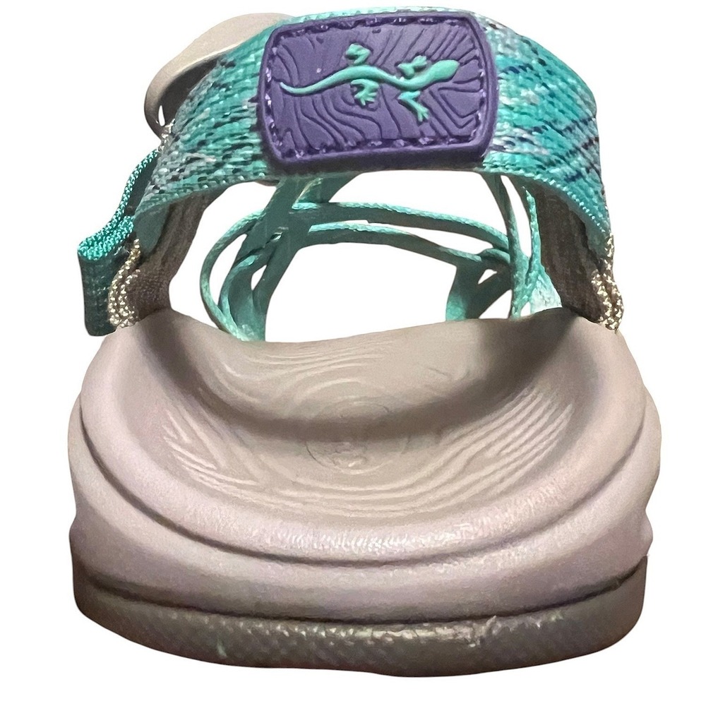 Chaco Z/Cloud X2 Womens 8 Teal Aqua Strappy Toe Loop Hiking Sandals J106622 - Picture 14 of 16